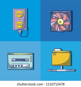 Set of computer hardware