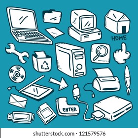 set of computer icon