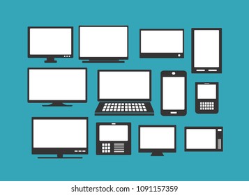 Set of Computer Parts Monitor