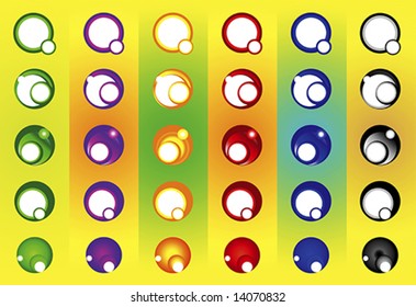 A set of concentric circles for decoration