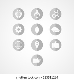 set concept web icon on white background