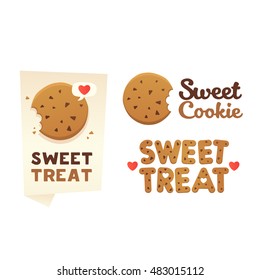 Set confectionery banners, labels, logos.