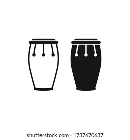 Set of conga icon vector design