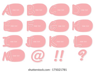 set  consonant  abc ready for your text
