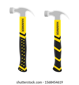 Set Construction Hammer Tool Illustration Vector