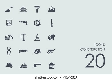Set of construction icons