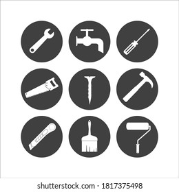 set of construction icons. Vector illustration. EPS10