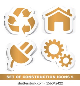 Set of Construction Paper Icons 5.