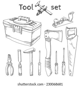 Set of construction tools