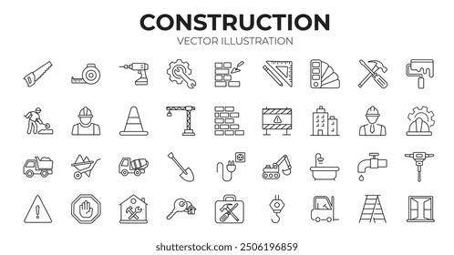 Set of Construction Vector illustration