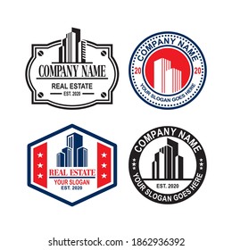 A Set Of Construction Vector , A Set Of Real Estate Logo