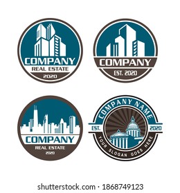 A Set Of Construction Vector , A Set Of Real Estate Logo