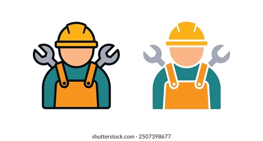 Set of Construction worker icons. for mobile concept and web design. vector illustration on white background