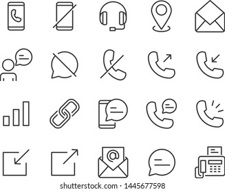 set of contact icons, such as support, mobile, phone, address, talk, call center