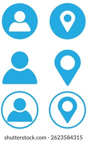 Conjunto de iconos de contacto. Ilustración de negocio de Dirección de Vector. Conjunto de iconos web para la comunicación por correo electrónico. Conjunto de iconos de Sitio web de Vector