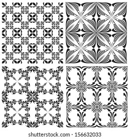 Set of contemporary Holy Cross pattern derived from ancient motives in vector art which allows you to choose your own color combination