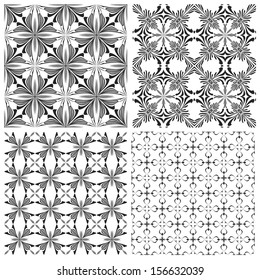 Set of contemporary Holy Cross pattern derived from ancient motives in vector art which allows you to choose your own color combination