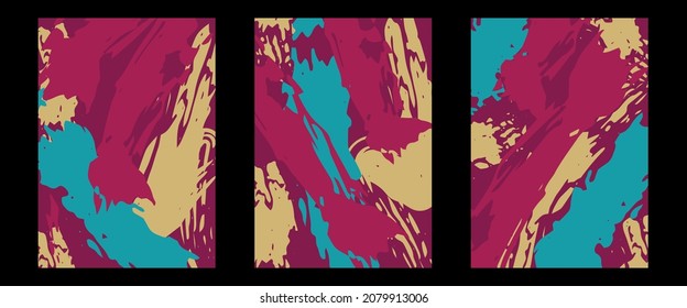 A set of contemporary modern design brochure, poster, banner, invitation, flyer, or etc.