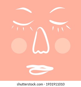 Set of continuous one line surreal faces. Abstract minimal woman portrait. Woman face continuous line drawing. One line face portrait. Cubism face. Trendy modern human surreal face. Human portraiture.