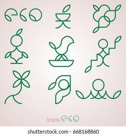set contour eco icons