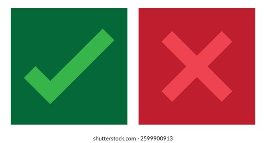 Set of control buttons icons in different styles. Check mark, deny, approve, cross, can, can't, dislike, like, reject, accept, add, delete. reaction concept. Vector flat icons isolated on transparent.