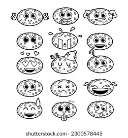 Set cookie emoji hand