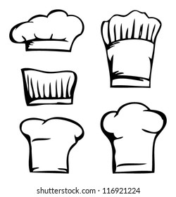 set cooking caps, chef's hat set