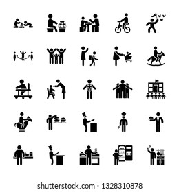 Set Of Cooking Elements Pictograms 
