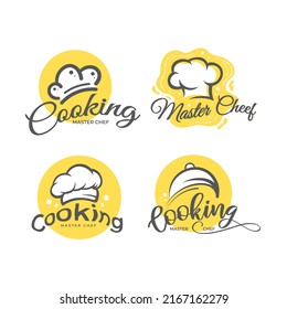 Set of Cooking icon logo design concept for restaurant or culinary course