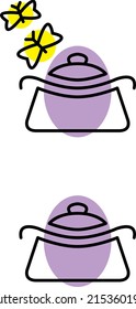 a set of cooking icons