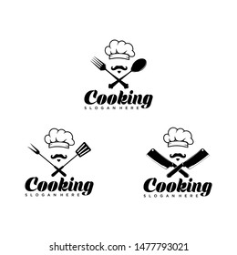  

Set of cooking logo design emblem on white background. Vector illustration download