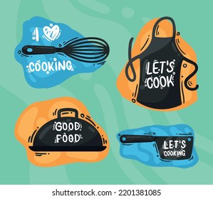 set of cooking restaurant, design