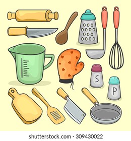 Set of cooking utensil