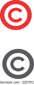 Set of Copyright  Signs Vector Design EPS10