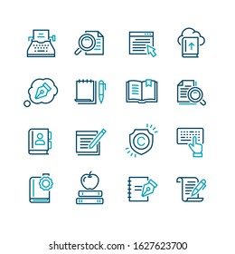 Set of Copywriting Vector Icons