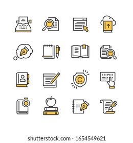 Set of Copywriting Vector Icons