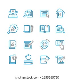 Set of Copywriting Vector Icons