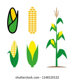 a set of corn icons