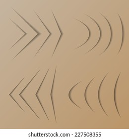 Set in a corner of the photo album. Vector