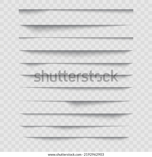 A set of corner shadows for sheets of\
paper, banners, and posters. Vector\
illustration