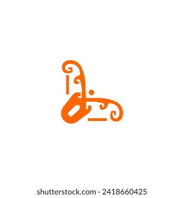 set corners in bright orange background