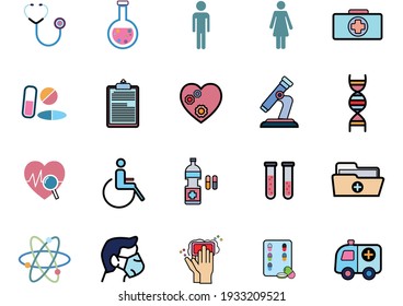 Juego de icono del vector relacionado de protección de coronavirus.In cierra iconos como limpiar, proteger el covid-19,secador de mano, jabón, limpiador, sanitario y más.Concepto de salud del vector y prevenir la enfermedad.
