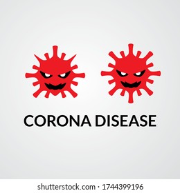 conjunto de ilustración de vector de signos de coronavirus. logotipo de icono de covid 19 con fondo aislado