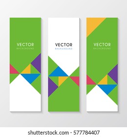 a set of corporate banners