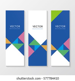 a set of corporate banners