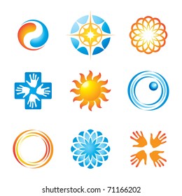 Set of corporate branding templates. Just place your own brand name.