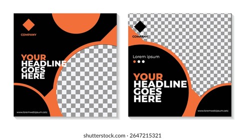 set of corporate flyer design template