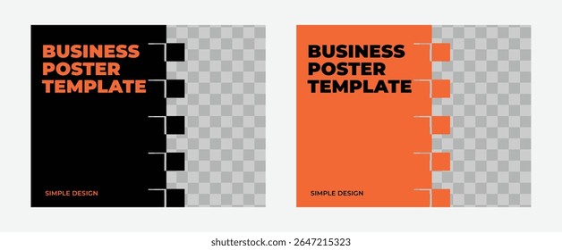 set of corporate flyer design template