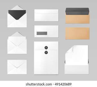 Set of corporate identity and branding template. Business stationery mockup