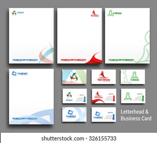 Set of Corporate Identity Template. Vector illustration